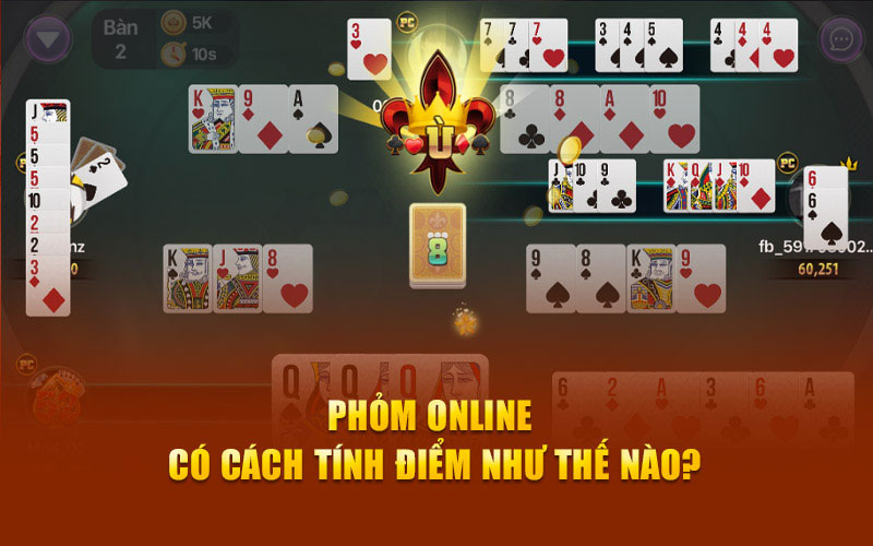 Phỏm online có cách tính điểm như nào